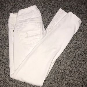 American Eagle Outfitters White Skinny Jeans